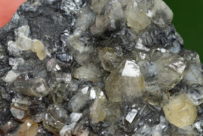 Cerussite with Barite & Dendrite Crystals on Galena RARE Genuine Gemstone from Morocco Fluorescent Mineral Powerful Spiritual Gem - MeteoriteNwa.com