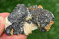 Cerussite with Barite & Dendrite Crystals on Galena RARE Genuine Gemstone from Morocco Fluorescent Mineral Powerful Spiritual Gem - MeteoriteNwa.com