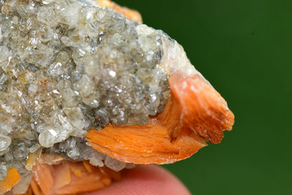 Cerussite with Barite & Dendrite Crystals on Galena RARE Genuine Gemstone from Morocco Fluorescent Mineral Powerful Spiritual Gem - MeteoriteNwa.com