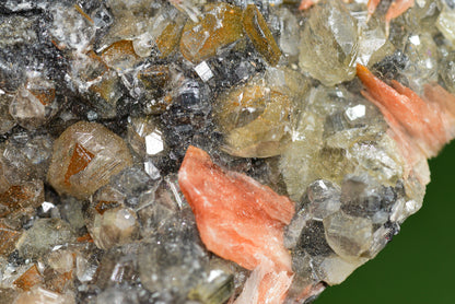 Cerussite with Barite & Dendrite Crystals on Galena RARE Genuine Gemstone from Morocco Fluorescent Mineral Powerful Spiritual Gem - MeteoriteNwa.com