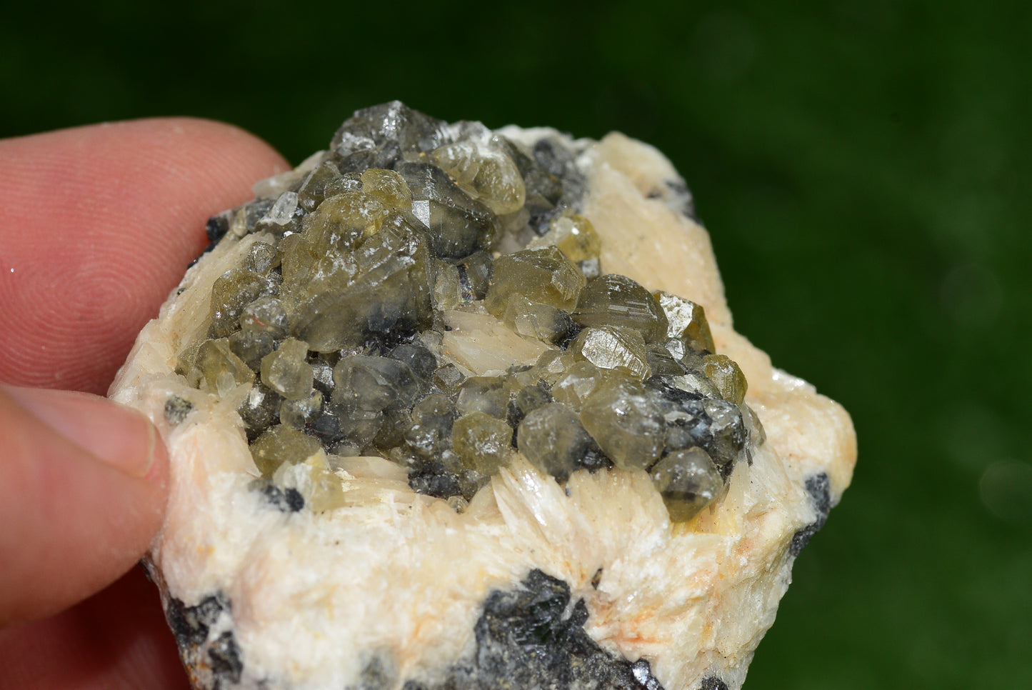 Cerussite with Barite & Dendrite Crystals on Galena RARE Genuine Gemstone from Morocco Fluorescent Mineral Powerful Spiritual Gem - MeteoriteNwa.com