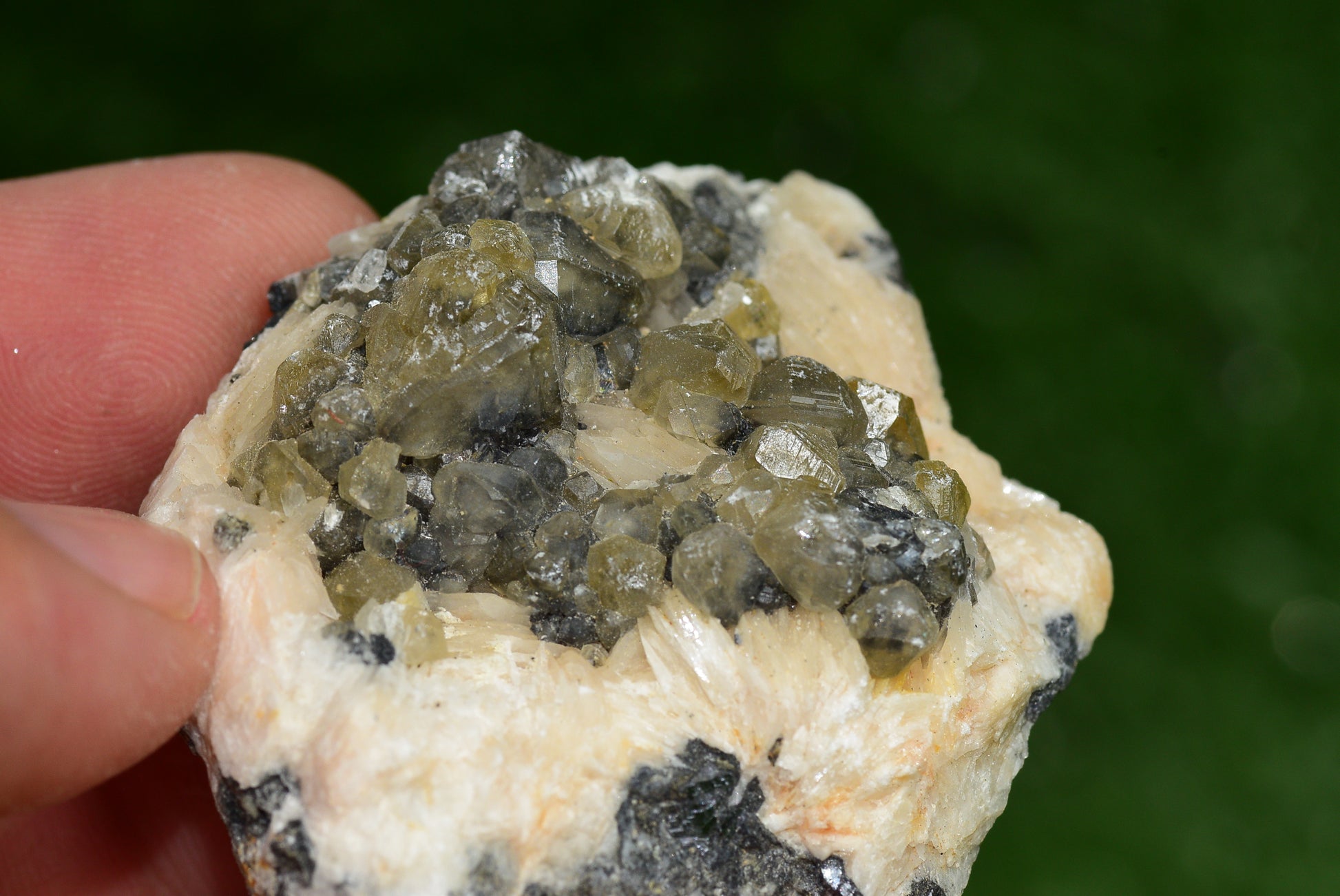 Cerussite with Barite & Dendrite Crystals on Galena RARE Genuine Gemstone from Morocco Fluorescent Mineral Powerful Spiritual Gem - MeteoriteNwa.com