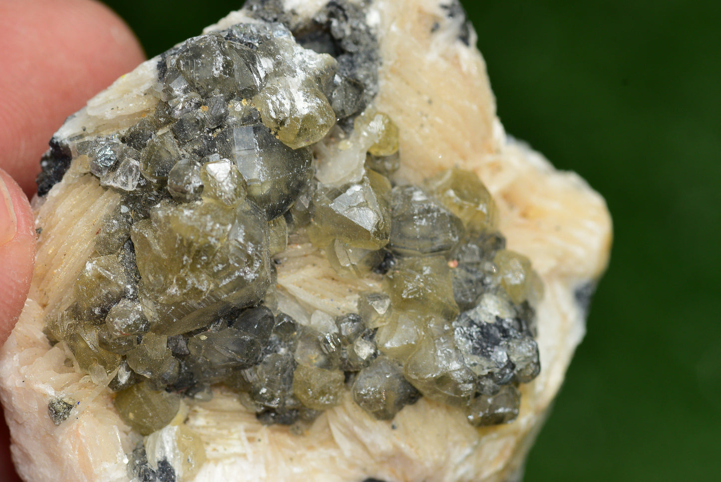 Cerussite with Barite & Dendrite Crystals on Galena RARE Genuine Gemstone from Morocco Fluorescent Mineral Powerful Spiritual Gem - MeteoriteNwa.com