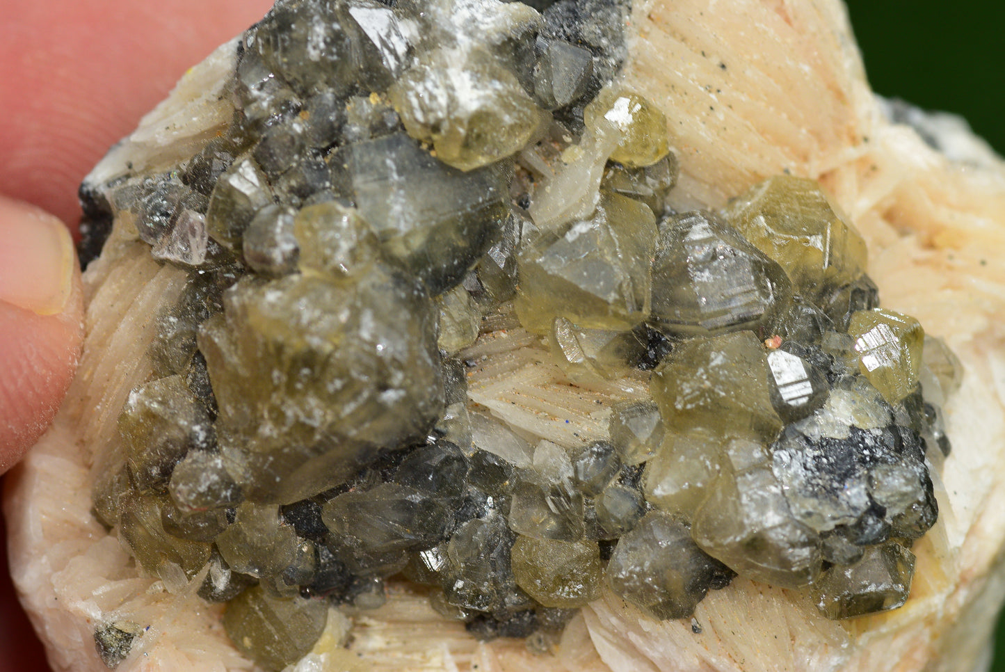 Cerussite with Barite & Dendrite Crystals on Galena RARE Genuine Gemstone from Morocco Fluorescent Mineral Powerful Spiritual Gem - MeteoriteNwa.com