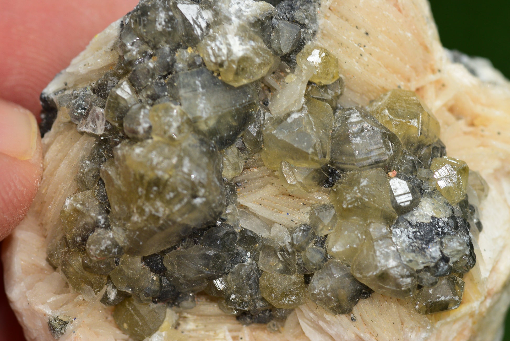 Cerussite with Barite & Dendrite Crystals on Galena RARE Genuine Gemstone from Morocco Fluorescent Mineral Powerful Spiritual Gem - MeteoriteNwa.com