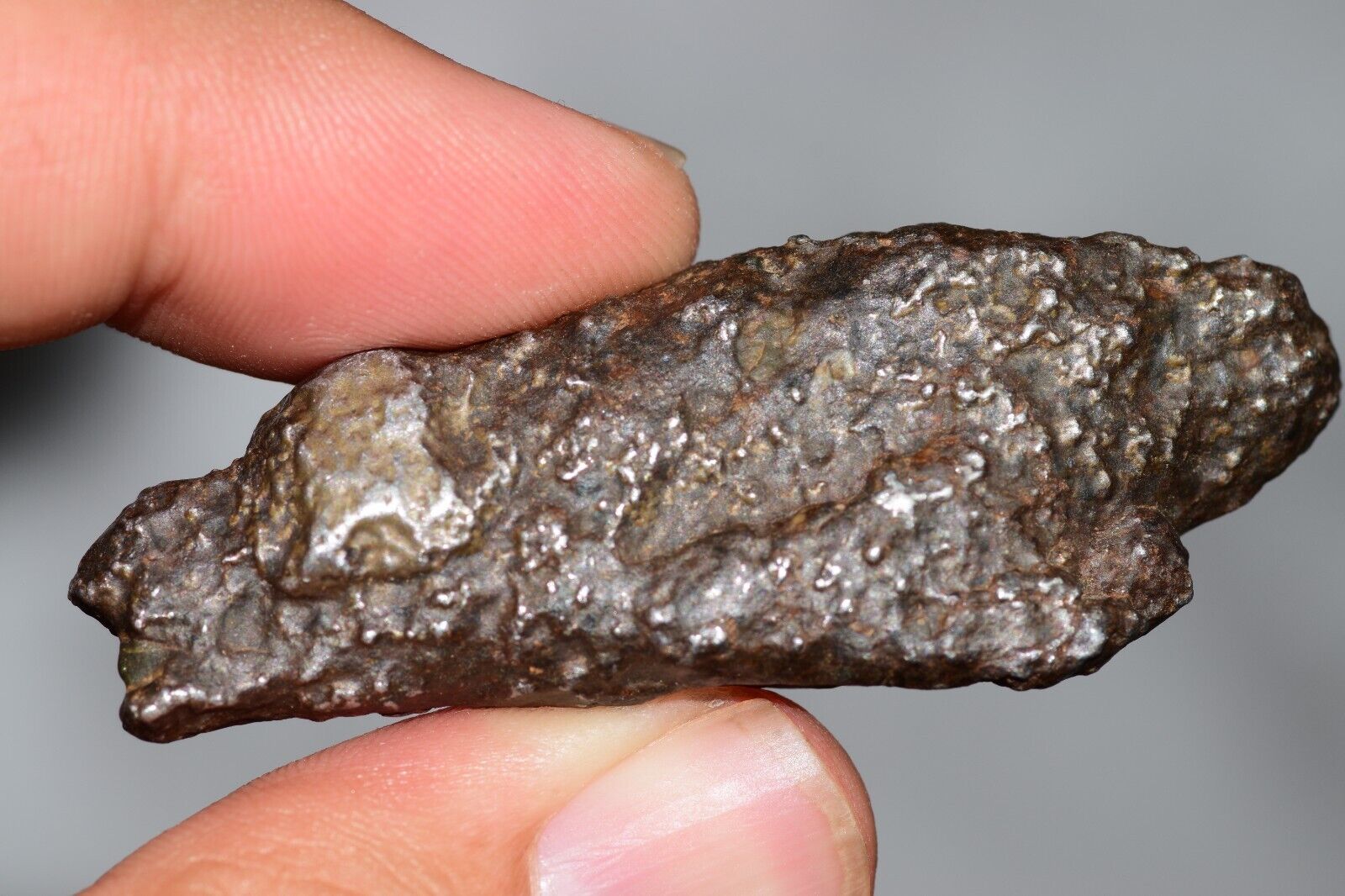 Meteorite Mesosiderite stony Iron NWA 14226 full fragment 42.9 grams WIth COA - MeteoriteNwa.com
