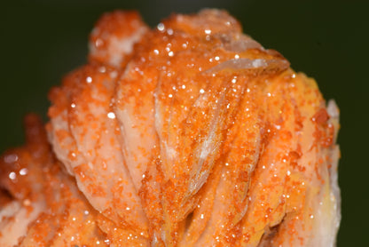 Vanadinite Mineral on Matrix Red Orange Genuine Crystals from Morocco Raw Druzy Natural Specimen Earth Chakra Grounding Gemstone - MeteoriteNwa.com